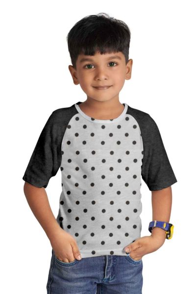 Kids Raglan - White