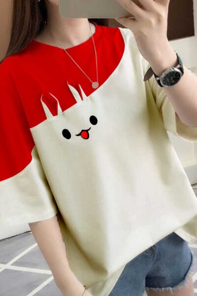 Baggy Rabbit Tee - Red