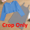 Crop  T with cami dress - Crop Only