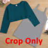 Crop  T with cami dress - Crop Only