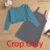 Crop T With Cami Dress - crop