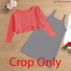 Crop T With Cami Dress - crop