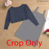 Crop T With Cami Dress - crop