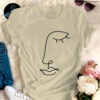 FACE LINE DRAWING TEE