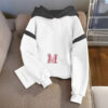 Contrast Hoodie -  M