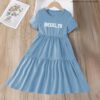 Ruffle Hem Dress - White - Brooklyn