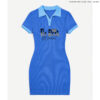 Contrast Trim Collar Dress - Be Real