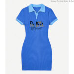 Contrast Trim Collar Dress - Be Real