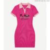 Contrast Trim Collar Dress - Be Real