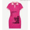 Contrast Trim Collar Dress - My Future