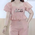 Mavy Kit Top - Hello Panda