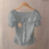 Rib Blouse - Bear