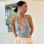 Backless Halter Top - Doughnut