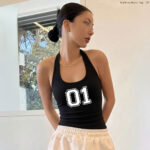 Backless Halter Top - 01