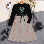 Manzara Dress - Shiny Blue Butterfly